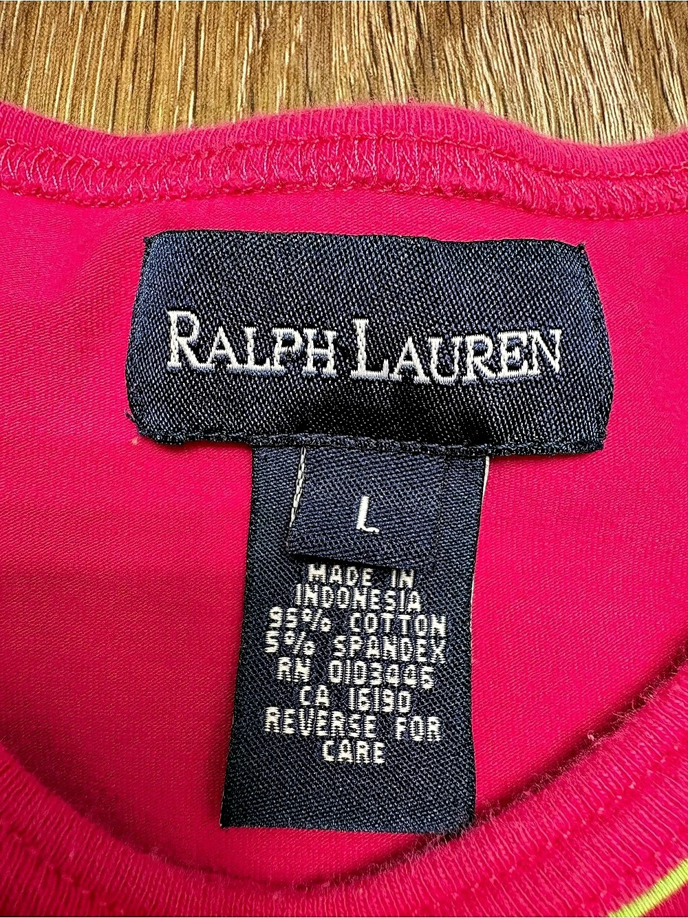 Ralph Lauren® Girls L Kids Pink Pony Tee Y2K - Picture 3 of 6